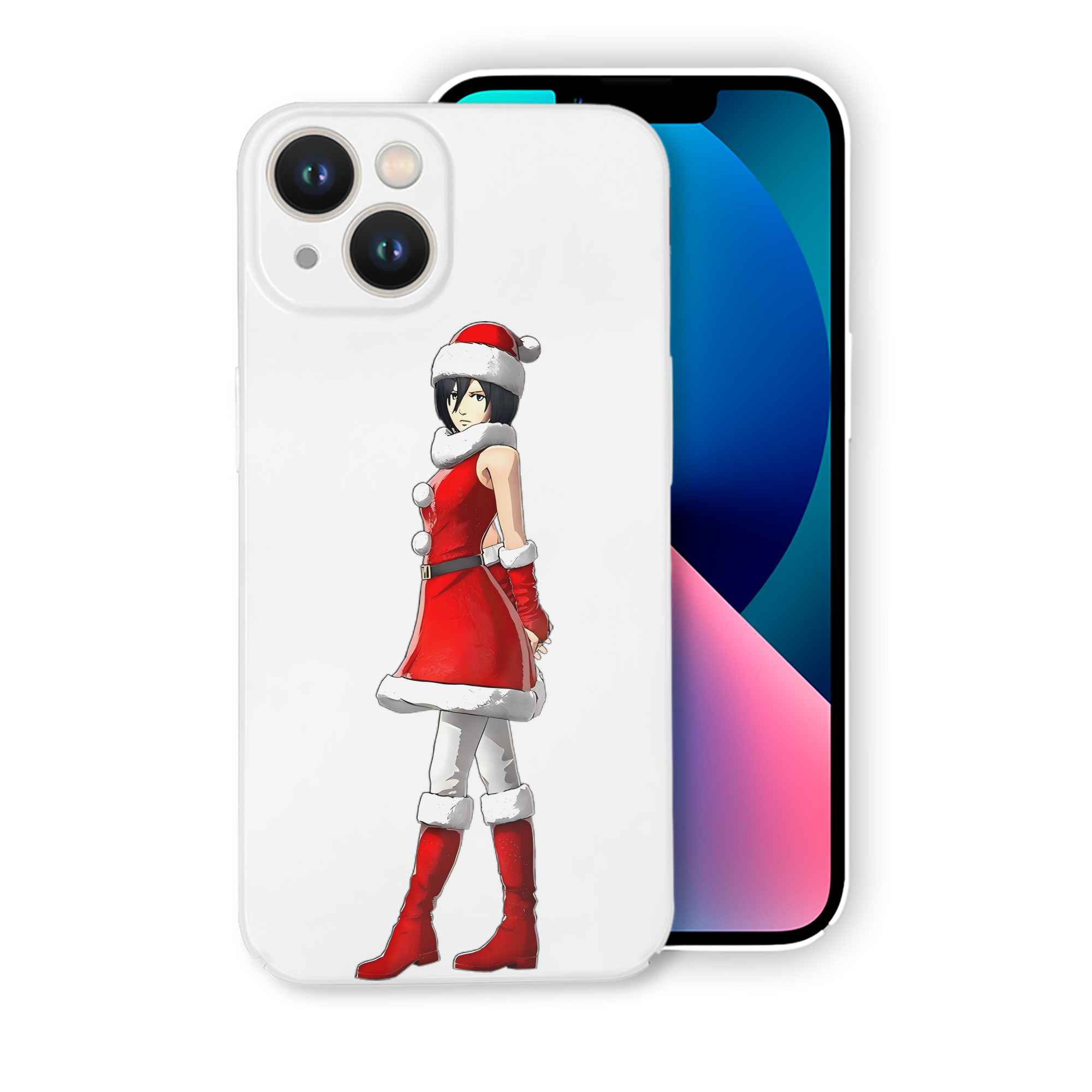 （画像用） 進撃の巨人 ミカサ·アッカーマン Attack on Titan Mikasa Ackerman 【iPhone 14シリーズ対応】ハードケース